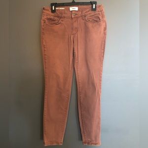 Sonoma Goods For Life® Sateen Pants - Curvy Skinny - Size 8 - Chestnut Color